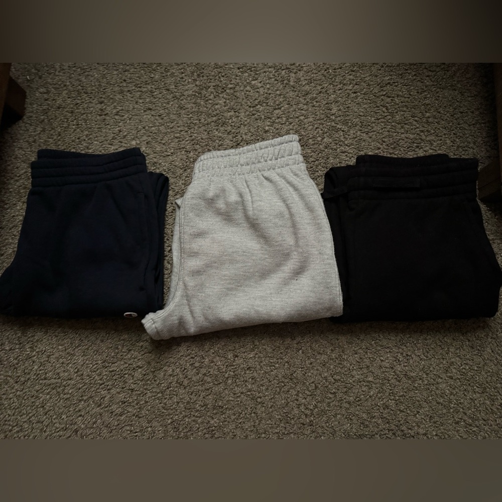 Champion Kids navy blue, new balance gray & Black Joggers